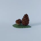 Acorns and pine cone spray holder