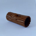Mounted tree trunk tunnel