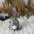 Tombstone & skull spray holder
