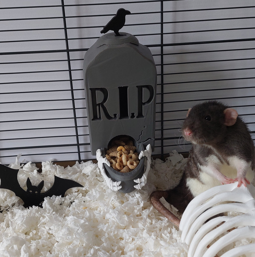 Rat gravestone feeder