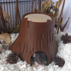 Small animal tree stump hide