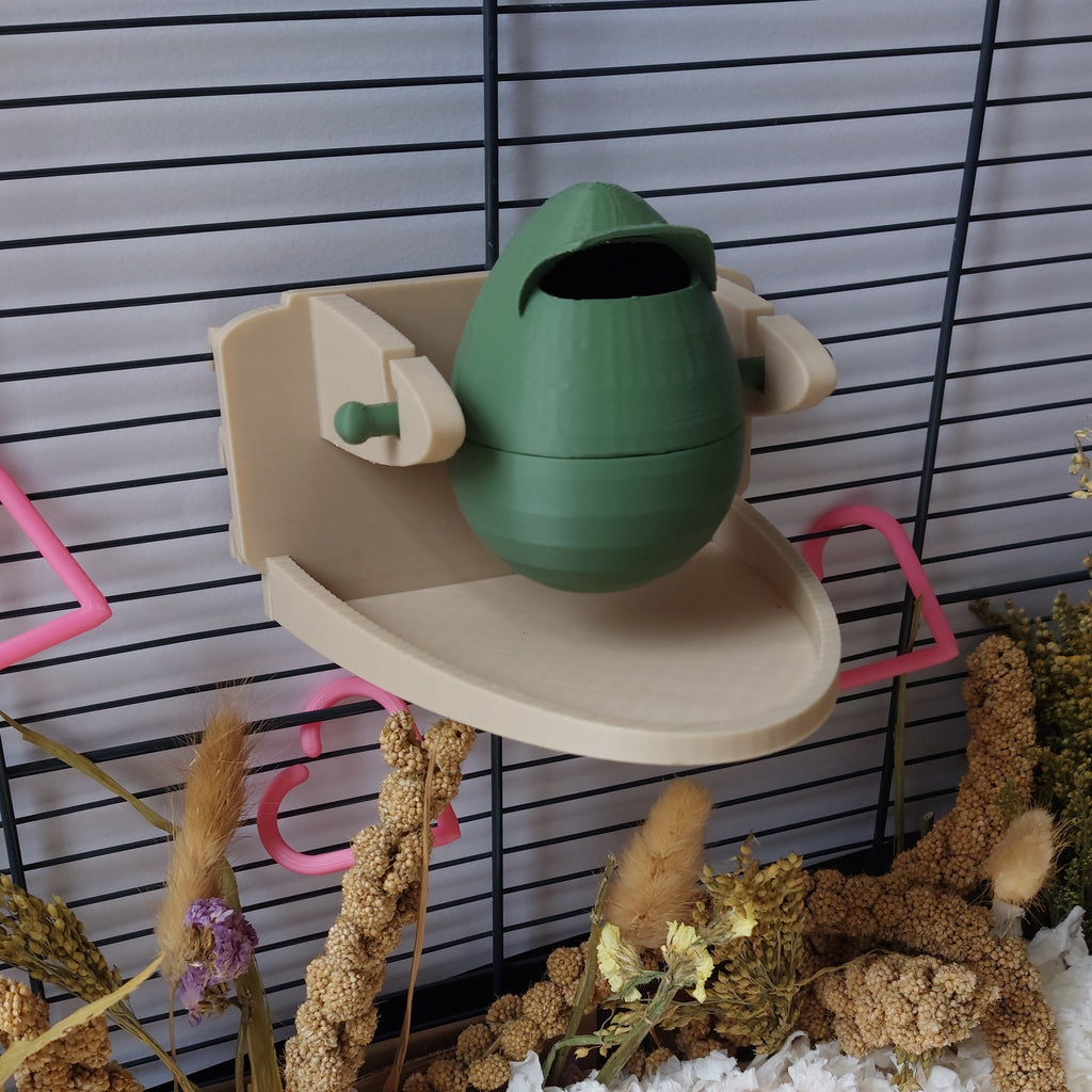 Rat rotating foraging toy