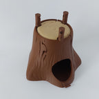 Tree stump hanging hide