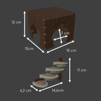 Acorn and mushroom modular chamber hide