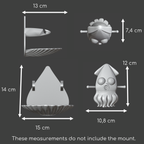 Squid foraging toy