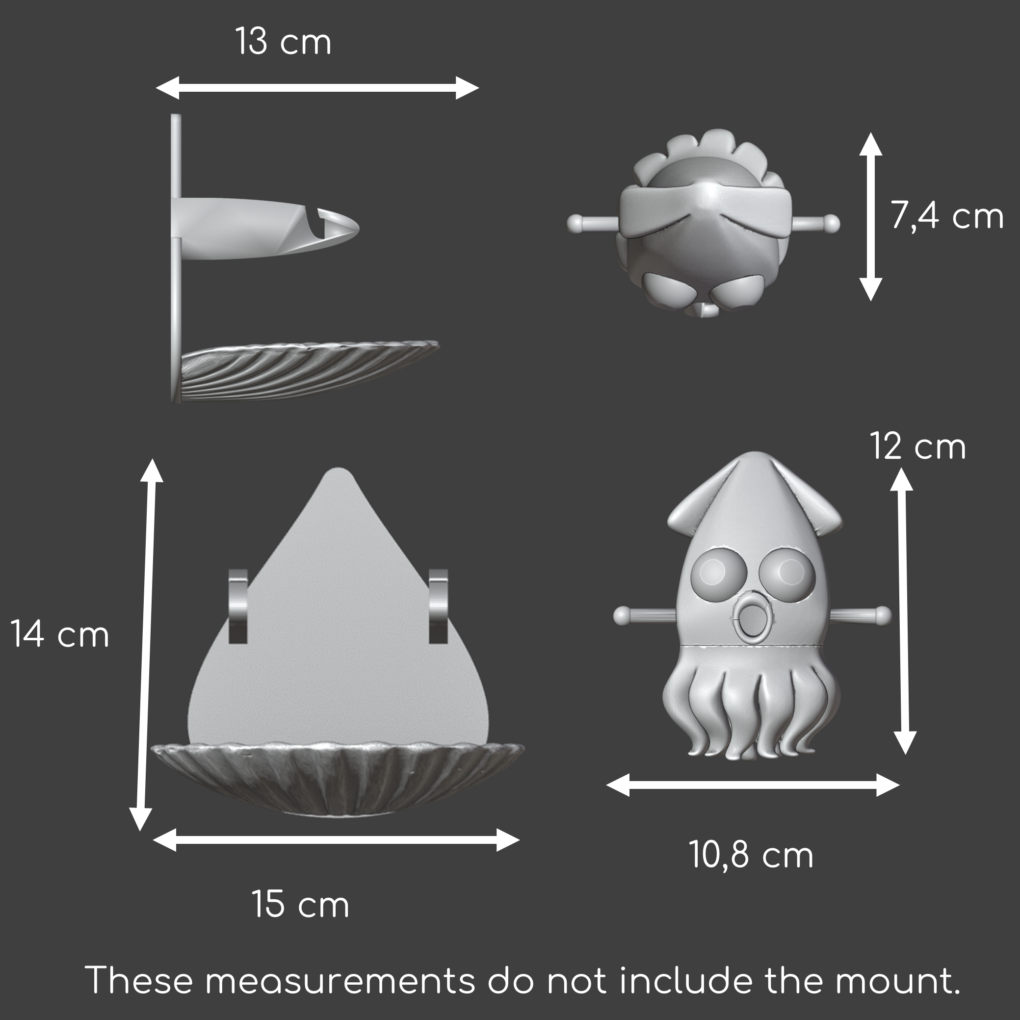 Squid foraging toy