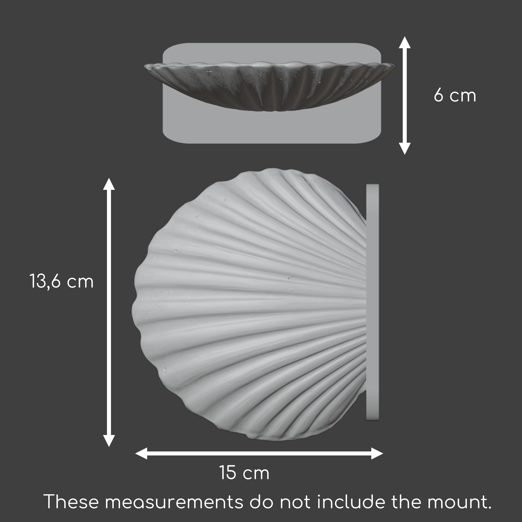 Seashell mounted platform