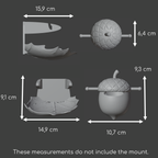 Acorn foraging toy