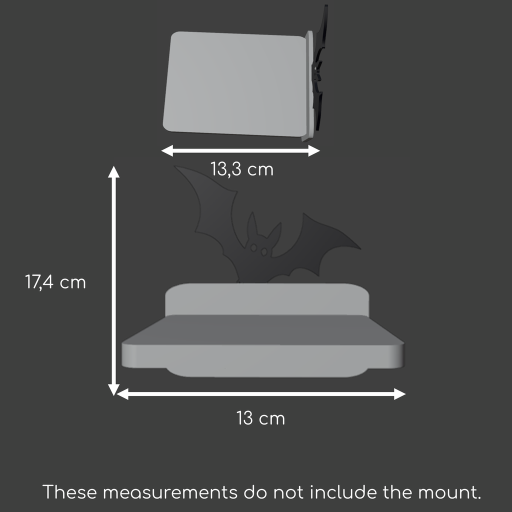 Flying bat mounted platform