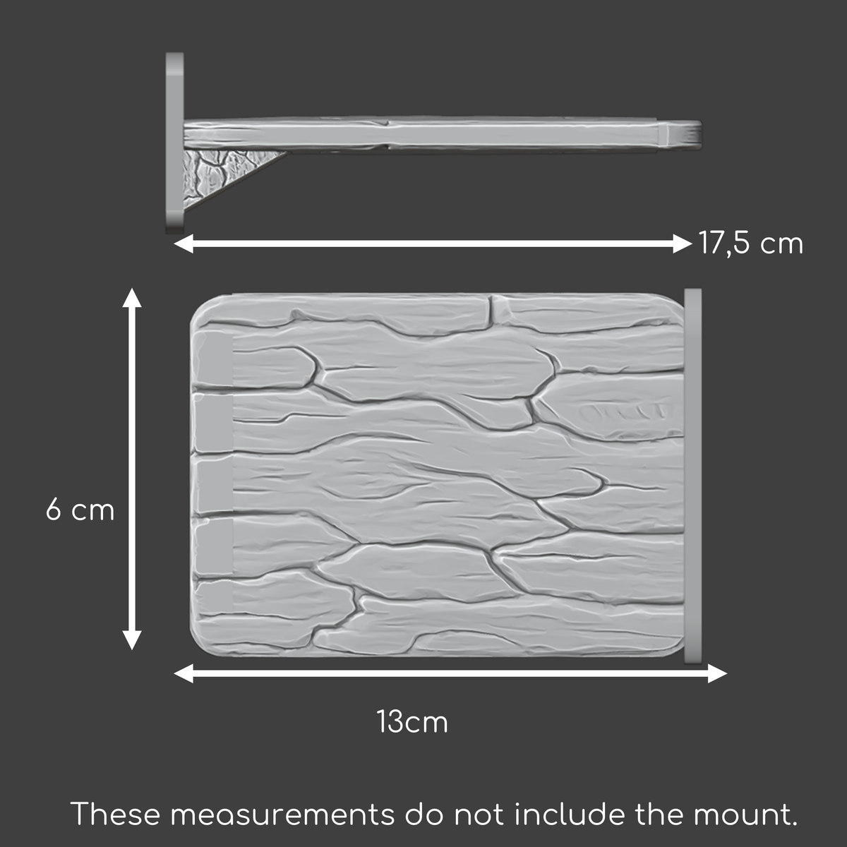 Plank mounted platform