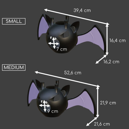 Bat hanging hide